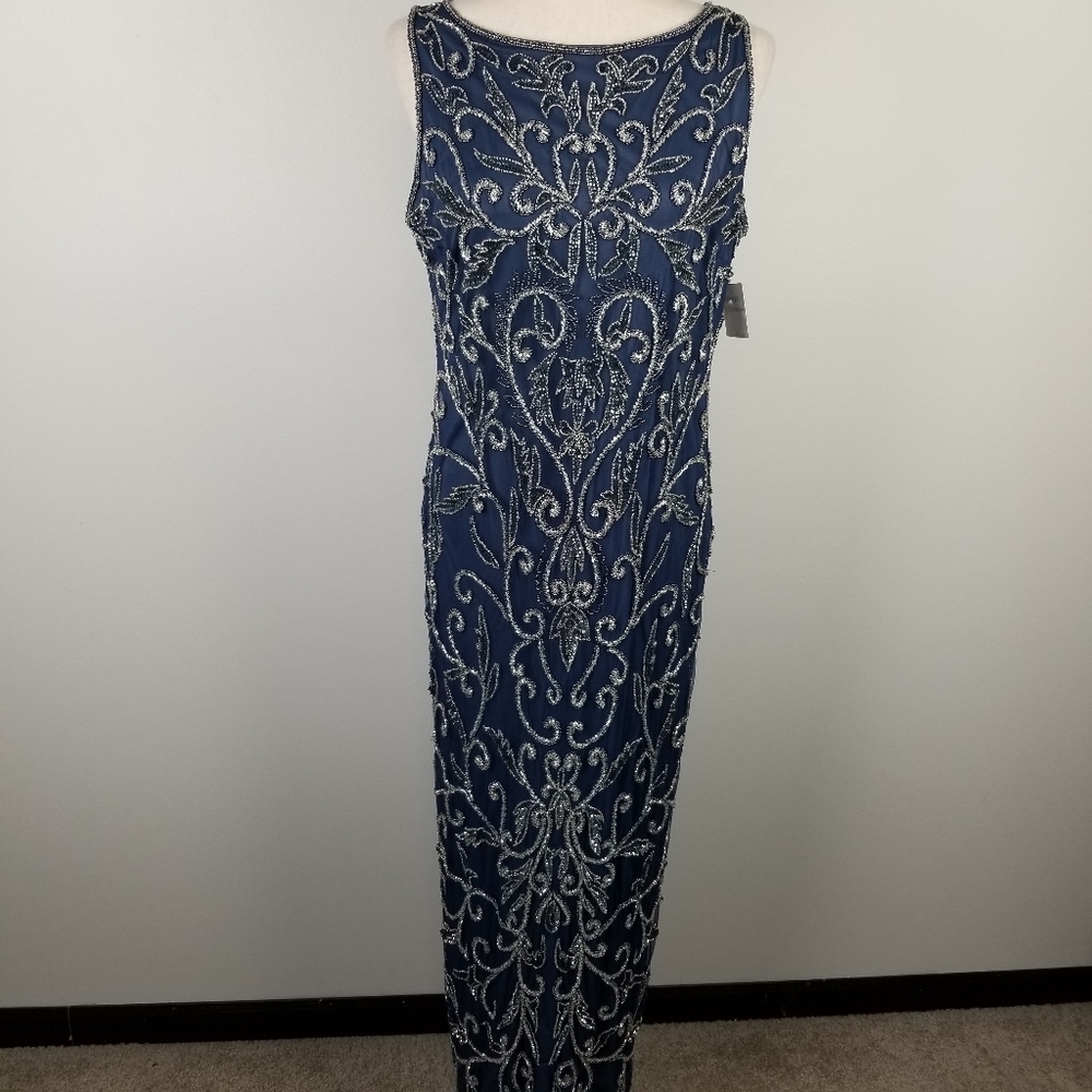 NWT Pissarro Nights Beaded Gown Sz 14